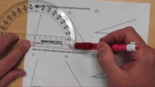 Measuring Angles Using A Protractor [upl. by Dhar195]