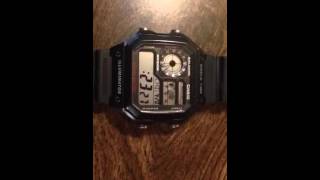 Casio World Time Illuminator how to change the time [upl. by Garcon]