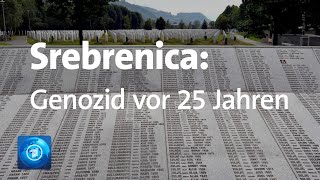 Massaker von Srebrenica jährt sich zum 25 Mal [upl. by Adaliah]