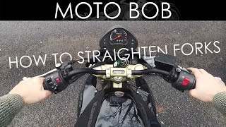 Motorcycle Fork amp Handlebar Alignment How To Straighten [upl. by Ericksen]