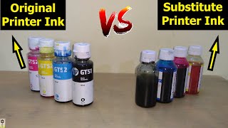 Original Printer Ink vs Substitute Printer Ink  Detailed explanation with some tests  in Hindi [upl. by Kyl566]