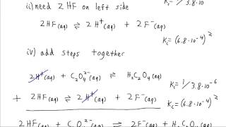 Equilibrium Constants For Multistep Reactions [upl. by Ettenyar]