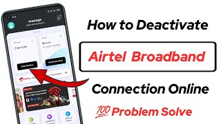 How to deactivate Airtel broadband connection [upl. by Otnicaj576]