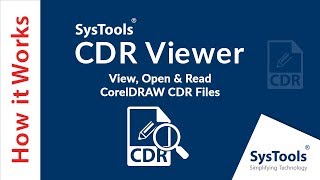 SysTools CDR Viewer  How to Open CorelDRAW CDR Files in Windows Without CorelDRAW [upl. by Leoine]