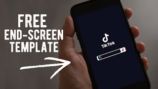 TIKTOK END SCREEN  DOWNLOAD THIS TEMPLATE [upl. by Eikcid]