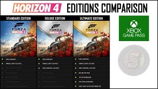 Forza Horizon 4 Editions Comparison  Standard Deluxe Ultimate  Game Pass Details  Horizon 4 [upl. by Oinota]