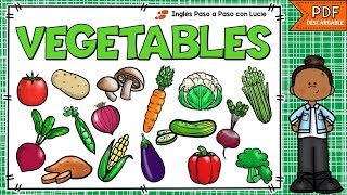 LOS VEGETALES EN INGLÉS Y ESPAÑOL  VEGETABLES IN ENGLISH  ALIMENTOS EN INGLÉS CON PRONUNCIACIÓN [upl. by Etnuahc]