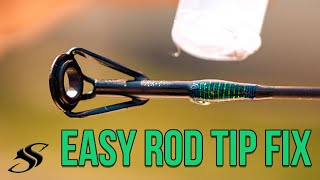 How to Replace a Fishing Rod Tip Top  Easy Peasy [upl. by Siryt649]