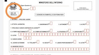 ✍️تجديد بطاقة الإقامة✍️ Rinnovo permesso di soggiorno Modulo 2 [upl. by Prisilla]