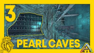 TOP 3 Pearl Caves W Full Base Designs  For All Tribes  ARK Survival Evolved [upl. by Yanrahc]