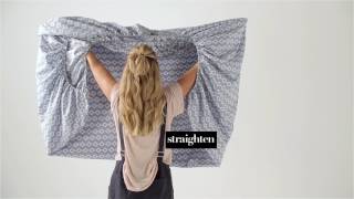 How To Fold A Fitted Sheet  Linen House [upl. by Lehcem]