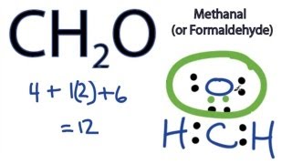 How to Draw the Lewis Dot Structure for CH2O Formaldehyde [upl. by Marji607]