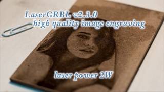 Laser Image Engraving with LaserGRBL v230 [upl. by Assirec]