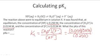 Calculating pKa [upl. by Ahsats]