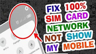 How To Fix SIM Network Not Showing Problem  Fix SIM Network Signal Not Showing Problem [upl. by Nylinej]