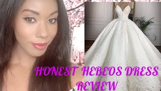 Hebeos wedding dress gown review hebeos dress giveaway [upl. by Linus27]