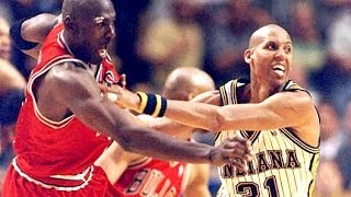 Bulls vs Pacers  1996 NBC game Michael Jordan 44 points and Scottie Pippen 40 points [upl. by Lew266]