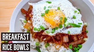 Breakfast Rice Bowls amp Sausage Stirfry [upl. by Mercola]