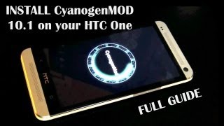 How To Install CyanogenMod 101 Android 422 Jelly Bean on the HTC One [upl. by Valeda]