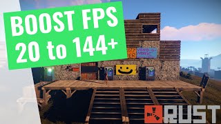 2022 RUST  How to BOOST FPS and Increase Performance on any PC [upl. by Ydnyl]