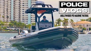 POLICE VLOGS  Hollywood Police Department Marine Patrol [upl. by Larret]