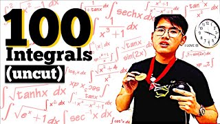 100 integrals in one take [upl. by Herod]