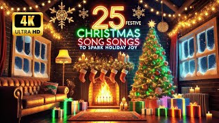 25 Festive Christmas Songs to Spark Holiday Joy [upl. by Buzz]