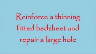 Reinforce and Repair a Fitted Bed Sheet [upl. by Latsyrc]