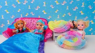 Elsa and Anna toddlers sleepover with their friends [upl. by See]