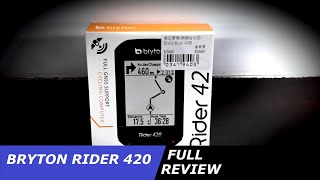 Bryton Rider 420 full review [upl. by Odlo]