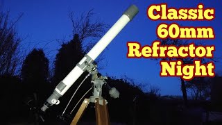 The Night Of Classic 60mm Refractor Telescope [upl. by Strenta918]