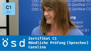 ÖSD Zertifikat C1 – Mündliche Prüfung Sprechen [upl. by Arres]