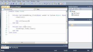 Visual Basic Tutorial  59  Introduction To Arrays [upl. by Tahpos604]