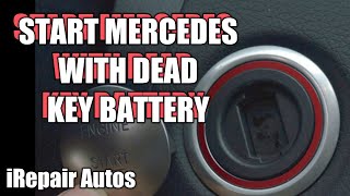 Start Mercedes With Dead Key Battery [upl. by Ahselat]