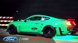 Vaughn Gittin Jr Drifts Four Leaf Clover in 900HP Mustang  Ford Performance [upl. by Ttezil40]