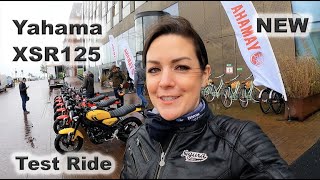 New Yamaha XSR125  Test Ride Review with Sound Check [upl. by Ecinad932]