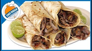 El secreto de los taqueros para hacer TACOS ARABES para negocio o casa  Chef Roger [upl. by Neomah]