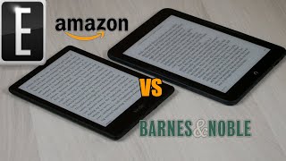 Amazon Kindle Paperwhite 5 vs Nook Glowlight 4 Plus Comparison [upl. by Oralle83]