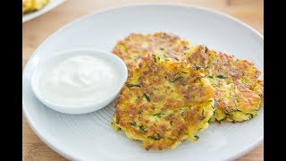 Zucchini Fritters  James Favorite [upl. by Htebsle]