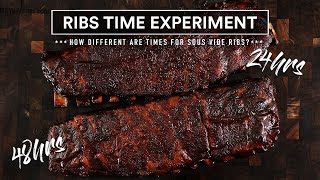 Sous Vide RIBS TIME Experiment [upl. by Eneiluj]