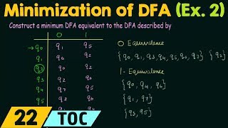 Minimization of DFA Example 2 [upl. by Wylie]