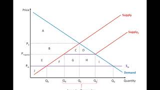 IB economics  tariffs and quotas diagrams [upl. by Delp]