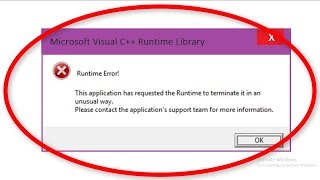 How To Fix Microsoft Visual C Runtime Library Error  Windows 7810 [upl. by Hunger]