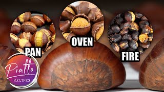 How to ROAST CHESTNUTS at Home in an Oven in a Pan and on an Open Fire [upl. by Niple]