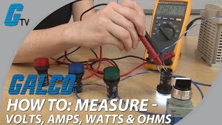 How To Measure Volts Amps Watts amp Ohms with a Multimeter [upl. by Aniwde621]