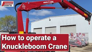 How to operate a knuckle boom crane [upl. by Notsahc760]