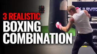 3 Realistic Boxing Combinations you Should Practice [upl. by Ainoval]