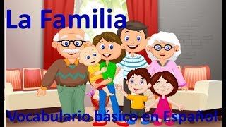 LA FAMILIA  VOCABULARIO EN ESPAÑOL LA FAMILIA  VOCABULARIO [upl. by Elissa]