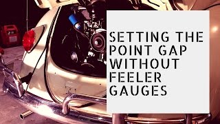 Setting The Point Gap Without Feeler Gauges [upl. by Inamik]