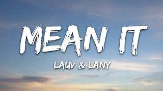 Lauv amp LANY  Mean It Lyrics [upl. by Nauaj973]